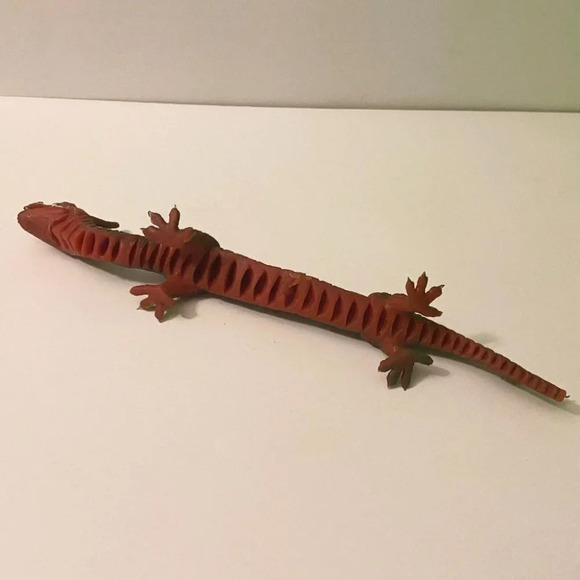 Vintage Rubber Dragon Jiggler Hong Kong 12 Inch Rubbery Toy Figure Broken Tail - Picture 8 of 16